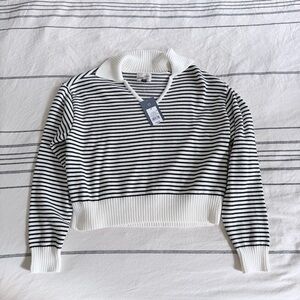 NWT Universal Thread striped collared sweater